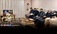 دیدار مسئولان دانشگاه علوم پزشکی اهواز با خانواده شهید محمدامین قاسمی