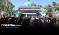 روایت تصویری بدرقه کاروانی از جنس نور برای وداع با آقای شهید ایران